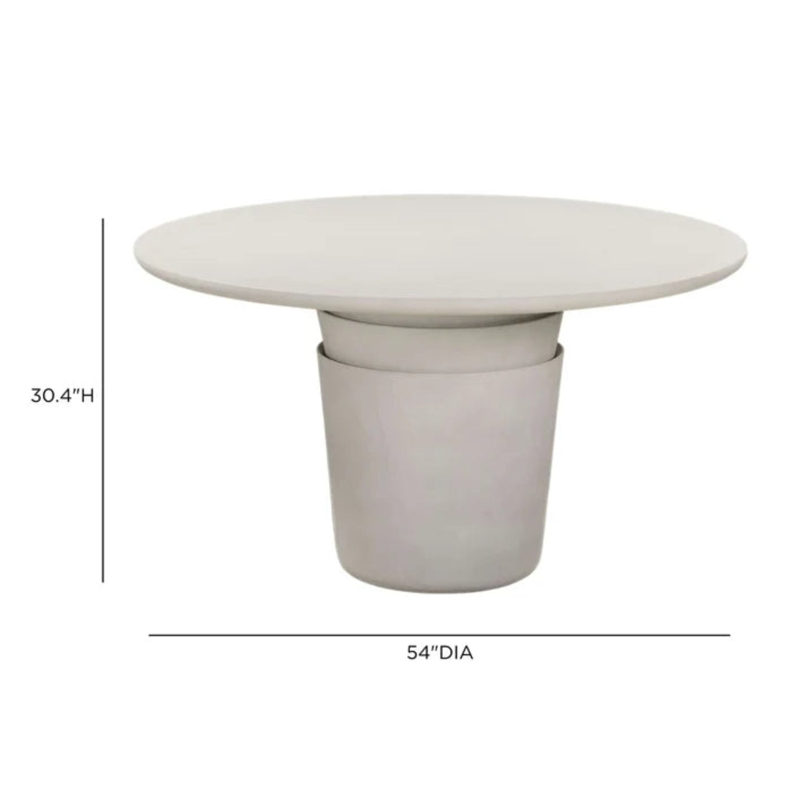 TOV Furniture Margot Indoor/Outdoor Round Dining Table