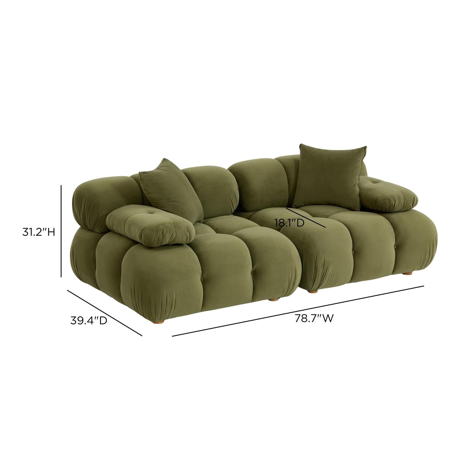 TOV Furniture Calliope Modular Loveseat