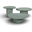 TOV Furniture Jade Concrete Indoor/Outdoor Nesting Coffee Table Set
