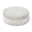 TOV Furniture Tassy Tasseled Round Ottoman