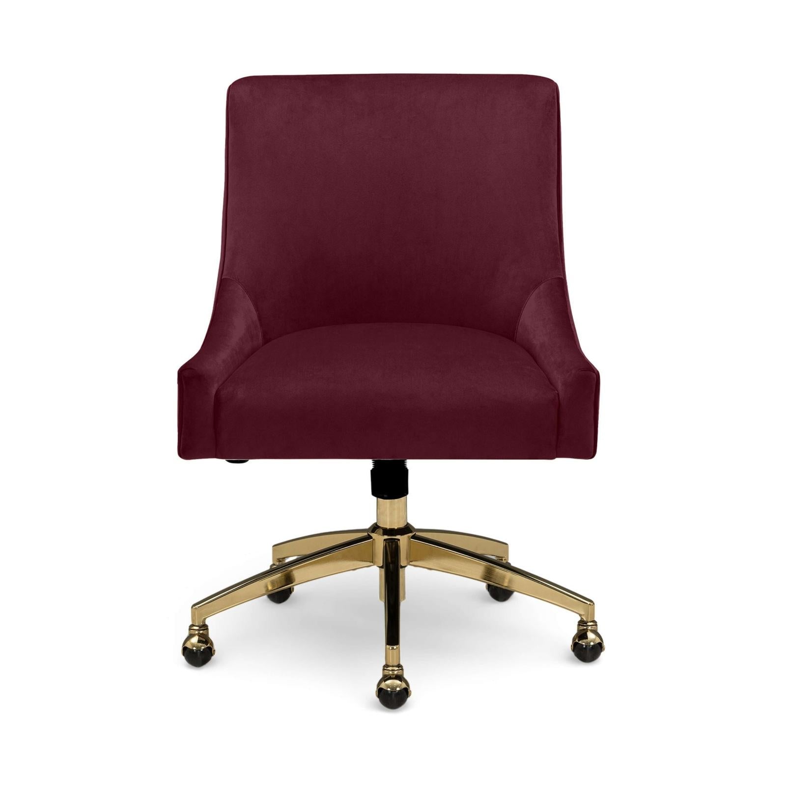 TOV Furniture Beatrix Performance Velvet Office Swivel Chair
