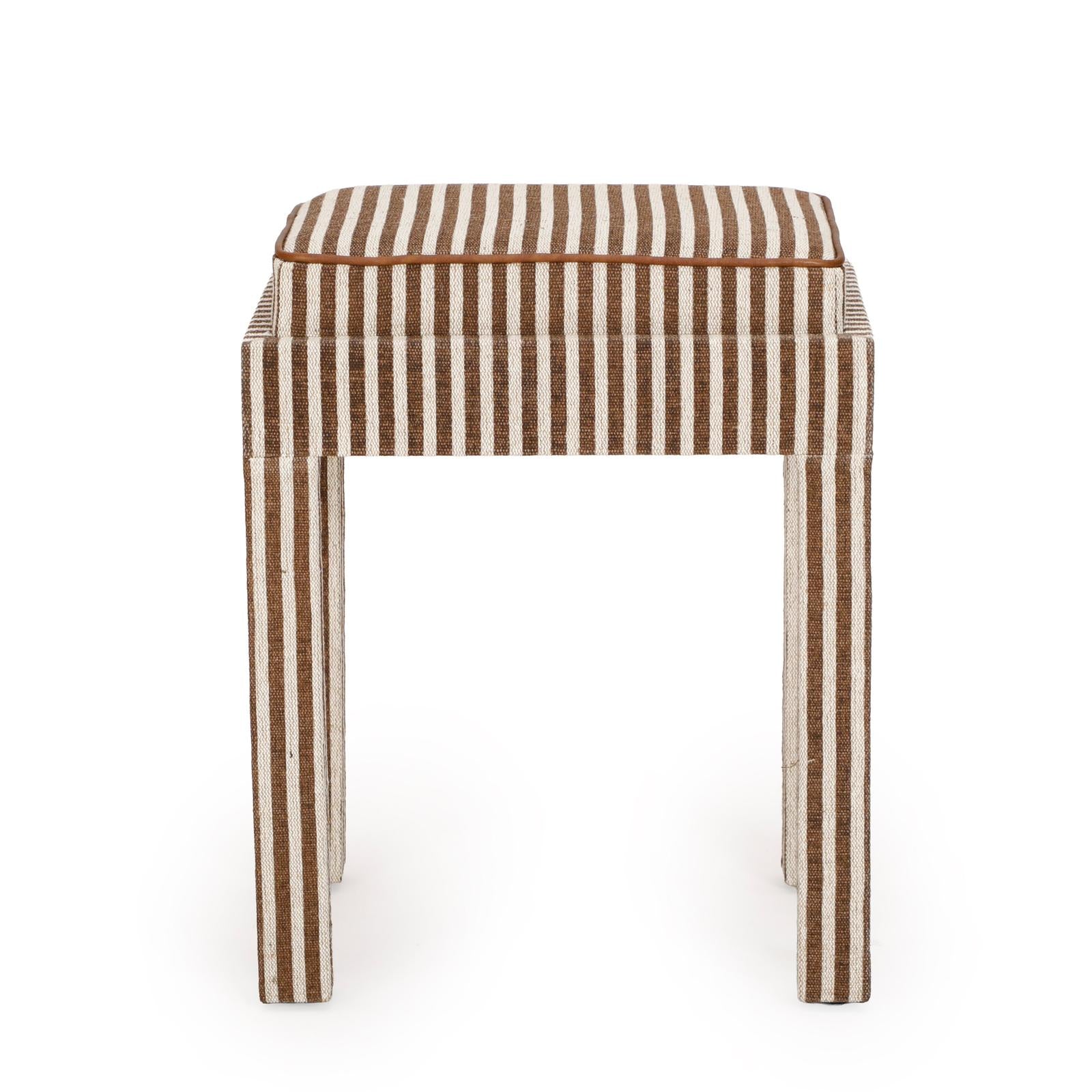 TOV Furniture Kora Cotton Jute Contract-Grade Accent Stool