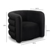 TOV Furniture Curves Performance Velvet Swivel Accent Chair