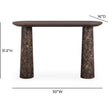 TOV Furniture Braya Faux Emperador Marble Console Table