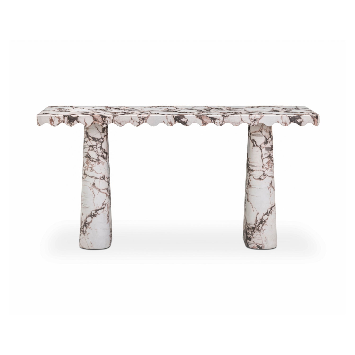 TOV Furniture Janice 61" Faux Breccia Marble Console Desk