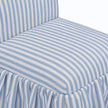 TOV Furniture Gertrude Striped Performance Linen Skirted Dining Chair
