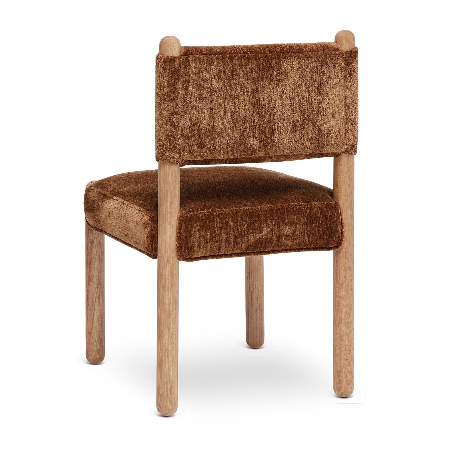 TOV Furniture Bruno Thick Performance Chenille Straight Back Dining Chair