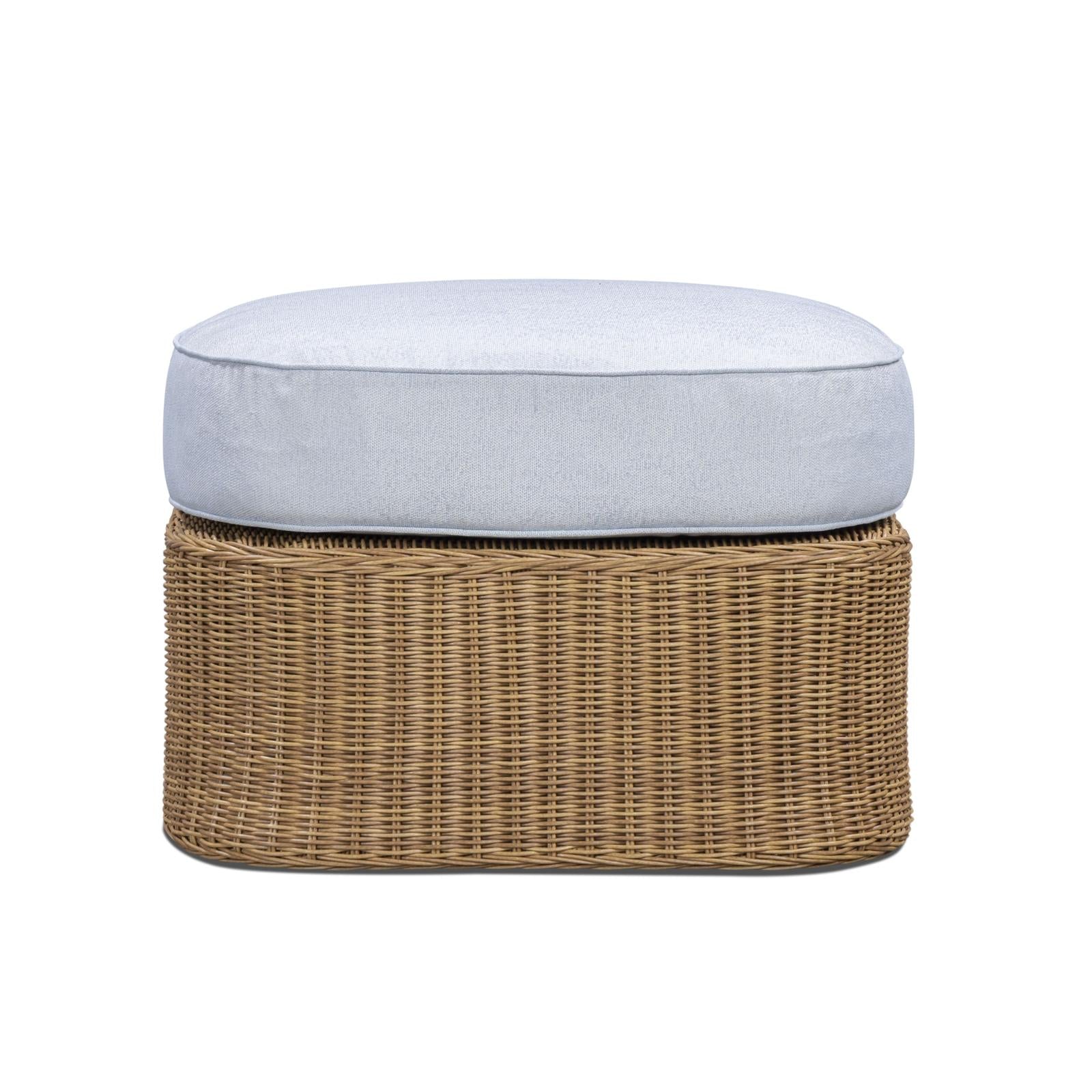 TOV Furniture Axel Boucle Outdoor Ottoman