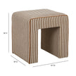 TOV Furniture Byron Square Cotton Jute Ottoman