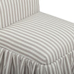 TOV Furniture Gertrude Striped Performance Linen Skirted Dining Chair
