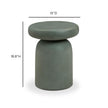 TOV Furniture Lydia Concrete Indoor/Outdoor Side Table