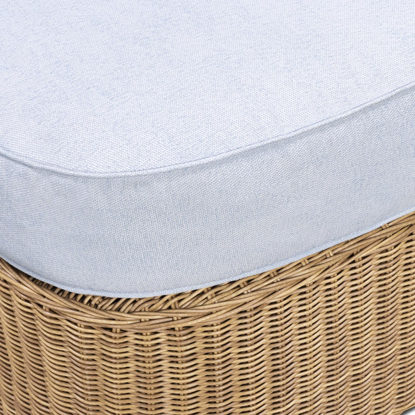 TOV Furniture Axel Boucle Outdoor Ottoman