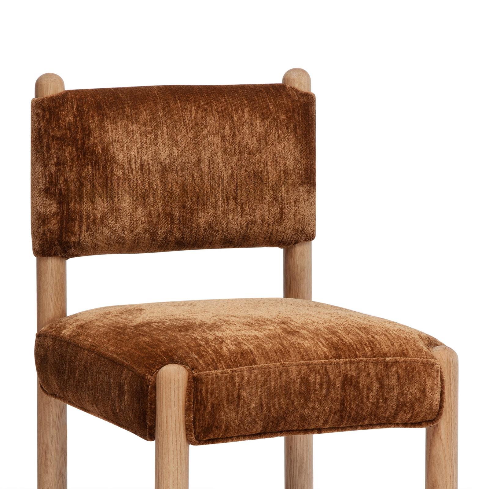 TOV Furniture Bruno Thick Performance Chenille Straight Back Dining Chair