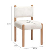 TOV Furniture Bruno Thick Performance Chenille Straight Back Dining Chair