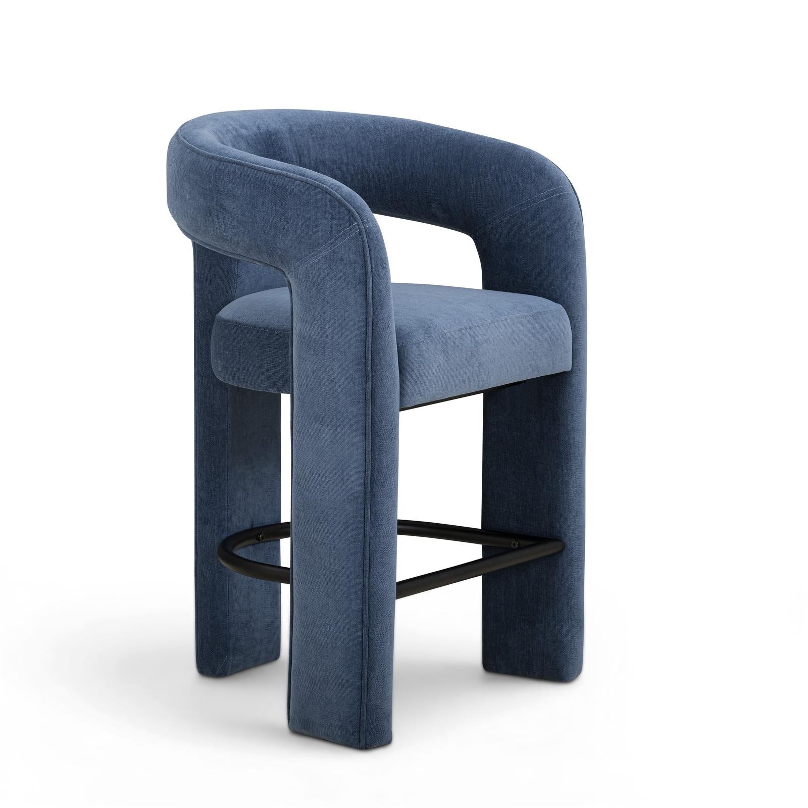 TOV Furniture Malone Performance Chenille Counter Stool