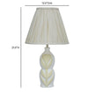 TOV Furniture Edith Curved Papier Mache Flower Pleated Table Lamp