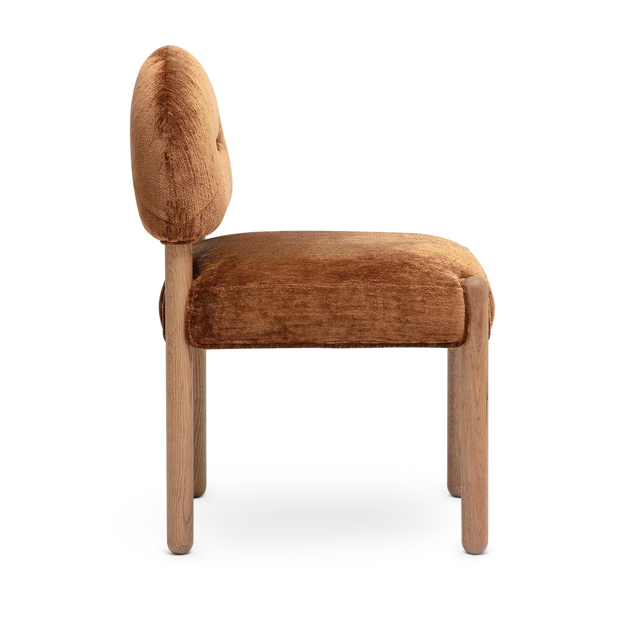 TOV Furniture Bruno Thick Performance Chenille Arched Back Dining Chair