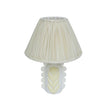 TOV Furniture Edith Scalloped Papier Mache Flower Pleated Table Lamp