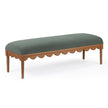 TOV Furniture Oodle Performance Vegan Mohair Bench