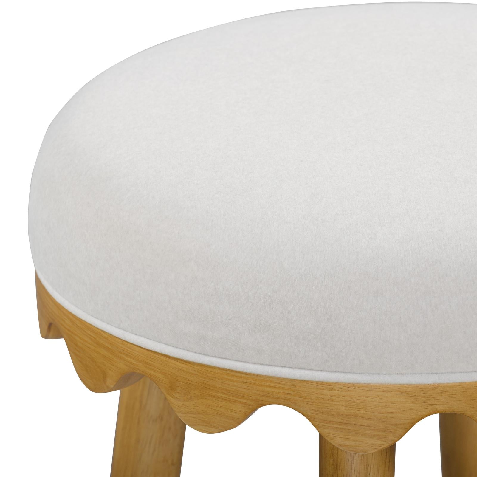 TOV Furniture Oodle Performance Vegan Mohair Bar Stool