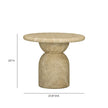 TOV Furniture Cynthia Concrete Indoor/Outdoor Side Table