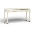TOV Furniture Dani Cream Faux Shagreen 2-Drawer Console Table