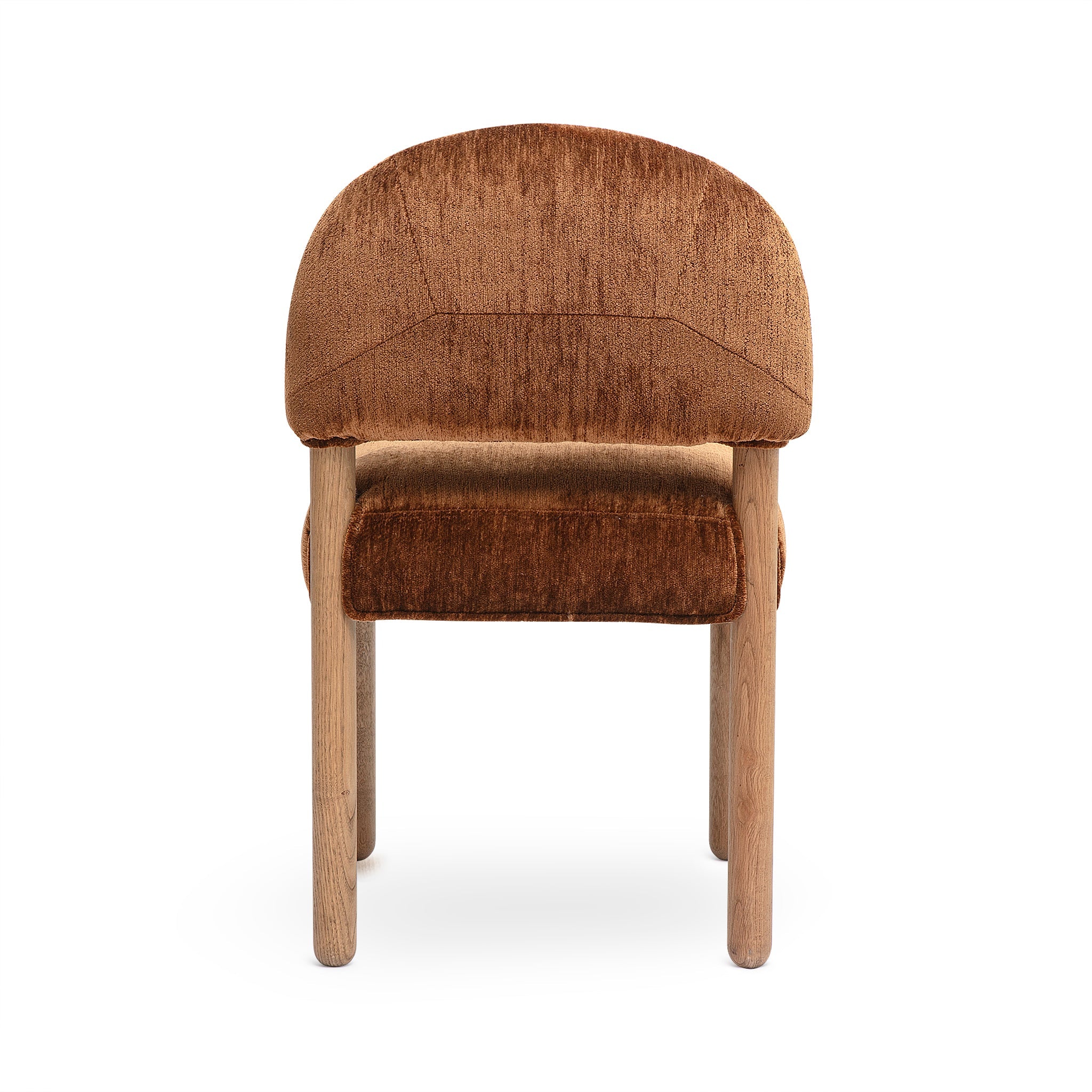 TOV Furniture Bruno Thick Performance Chenille Arched Back Dining Chair
