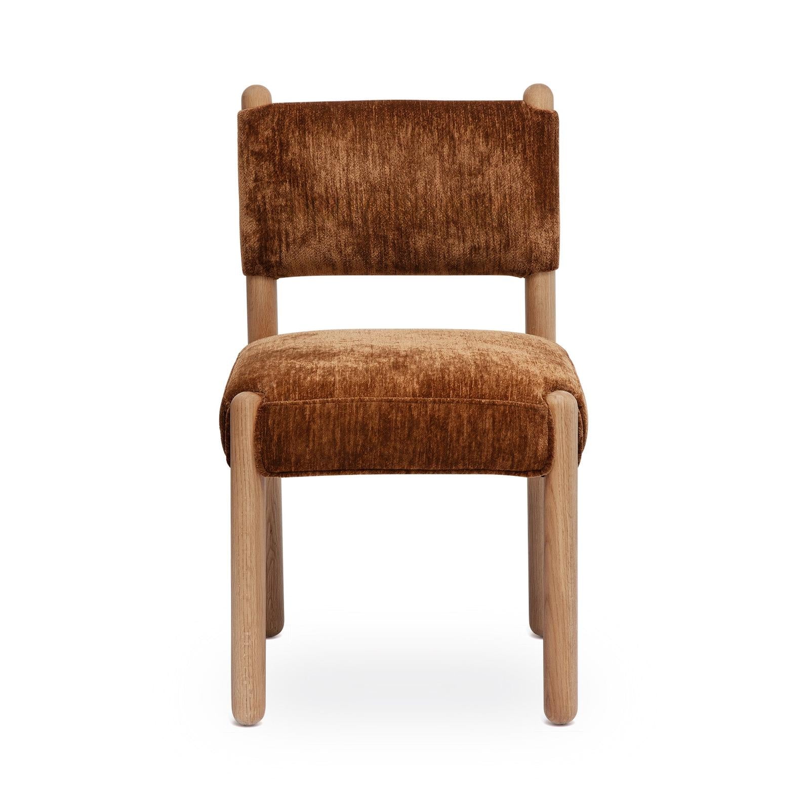 TOV Furniture Bruno Thick Performance Chenille Straight Back Dining Chair