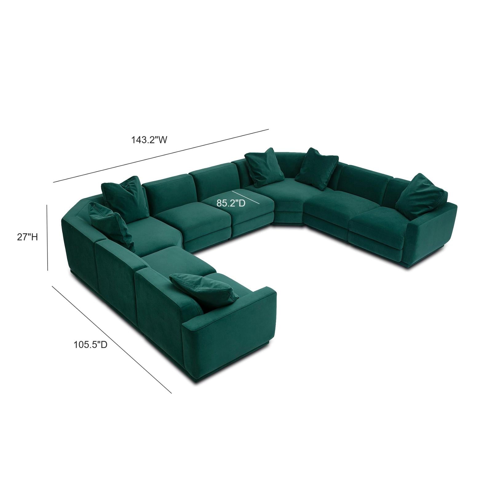 TOV Furniture Perry 8-Piece Modular Large U-Sectional