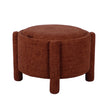 TOV Furniture Bellamy Railroad Chenille Storage Stool With Reversible Tray Top