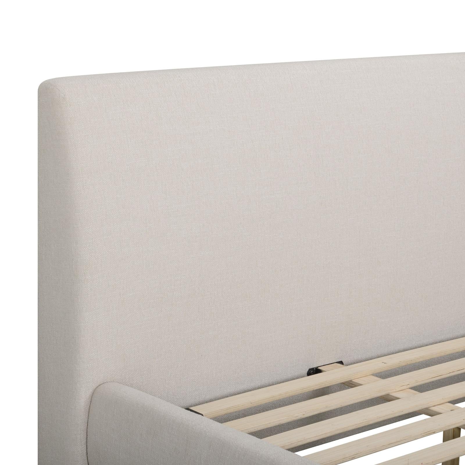 TOV Furniture Rayne Textured Fabric Bed