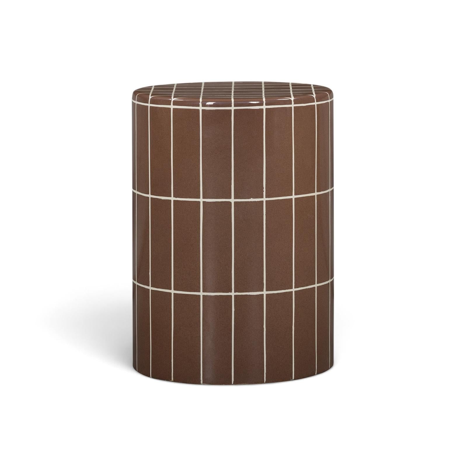 TOV Furniture Tatiana Round Concrete Indoor/Outdoor Side Table