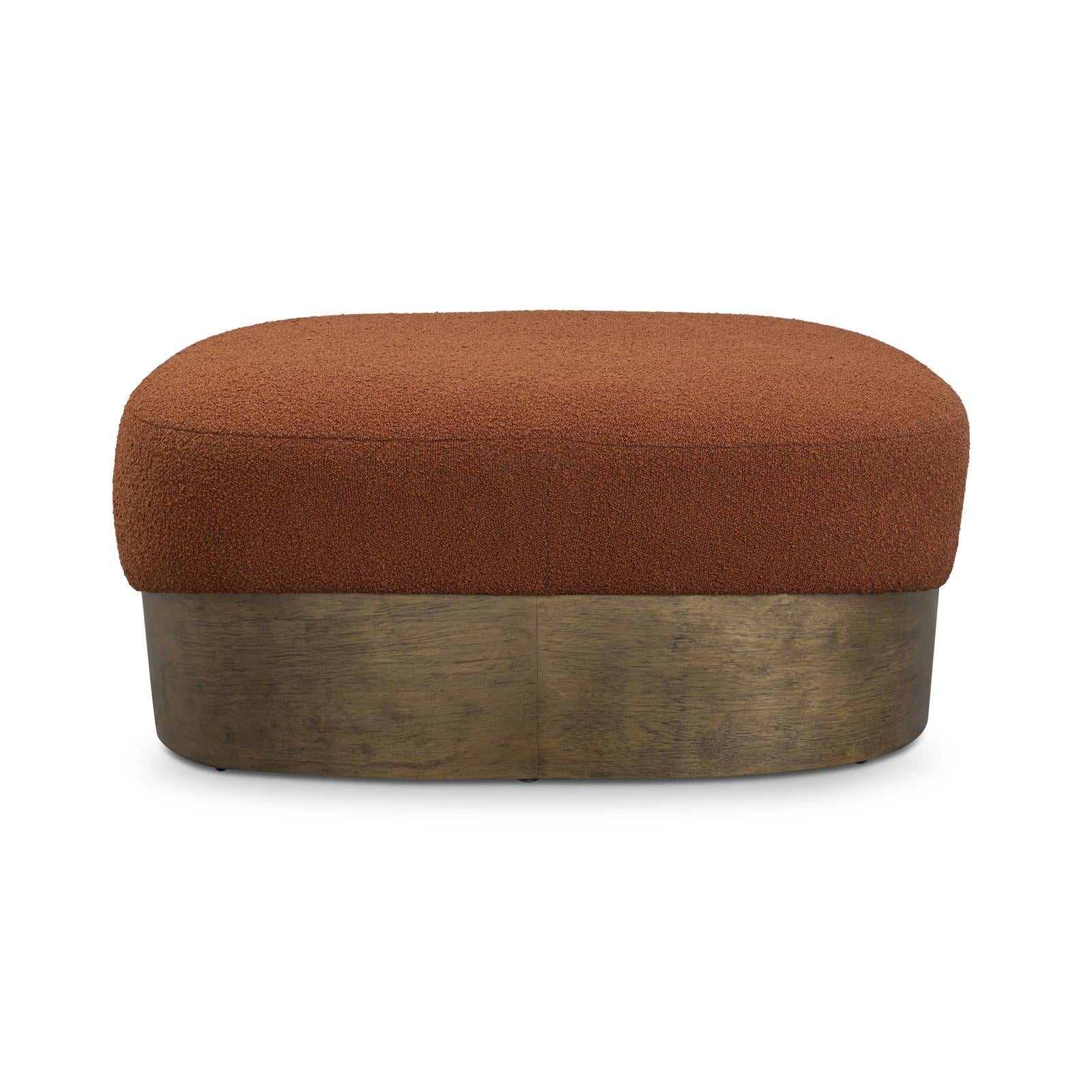 TOV Furniture Domina Boucle Ottoman