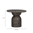 TOV Furniture Cynthia Concrete Indoor/Outdoor Side Table