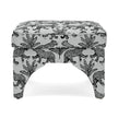 TOV Furniture Raji Leopard Performance Jacquard Ottoman