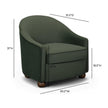 TOV Furniture Cettie Performance Velvet Accent Chair