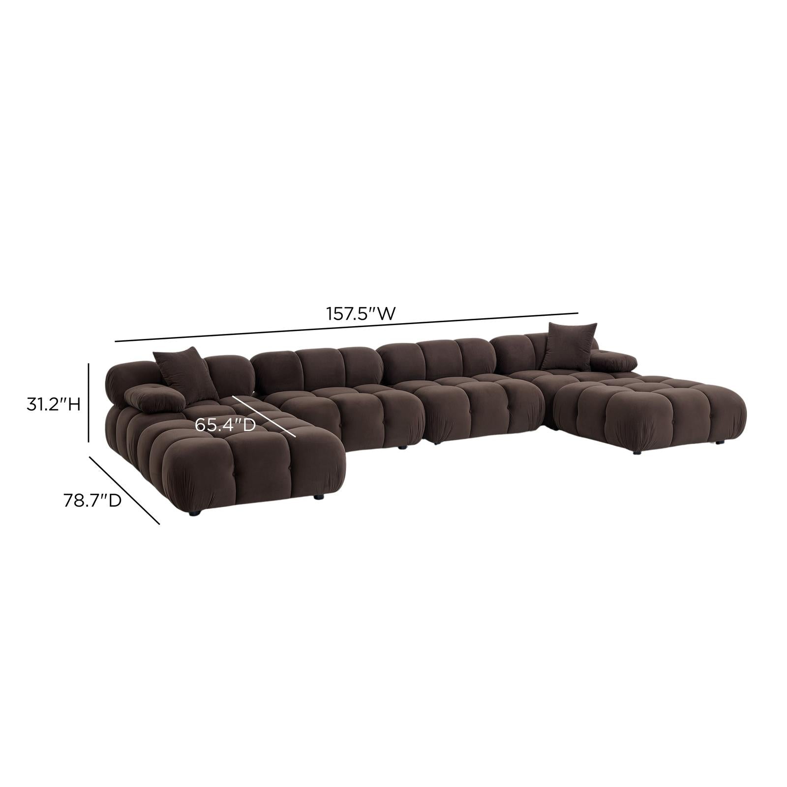 TOV Furniture Calliope 6-piece Performance Modular U-Sectional