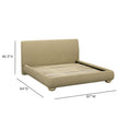 TOV Furniture Rayne Textured Fabric Bed