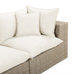 TOV Furniture Cali 4-Piece Performance Fabric & Wicker Outdoor Sectional