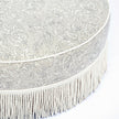 TOV Furniture Tassy Tasseled Round Ottoman