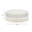 TOV Furniture Tassy Tasseled Round Ottoman