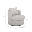 TOV Furniture Silvi Performance Boucle Swivel Accent Chair