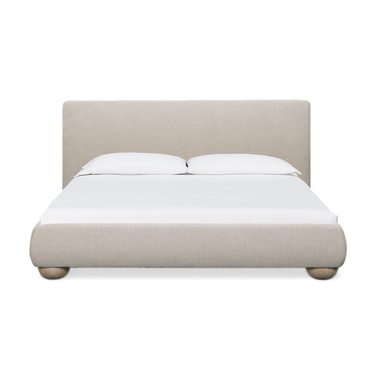TOV Furniture Rayne Textured Fabric Bed
