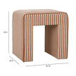 TOV Furniture Byron Square Cotton Jute Ottoman