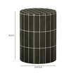 TOV Furniture Tatiana Round Concrete Indoor/Outdoor Side Table