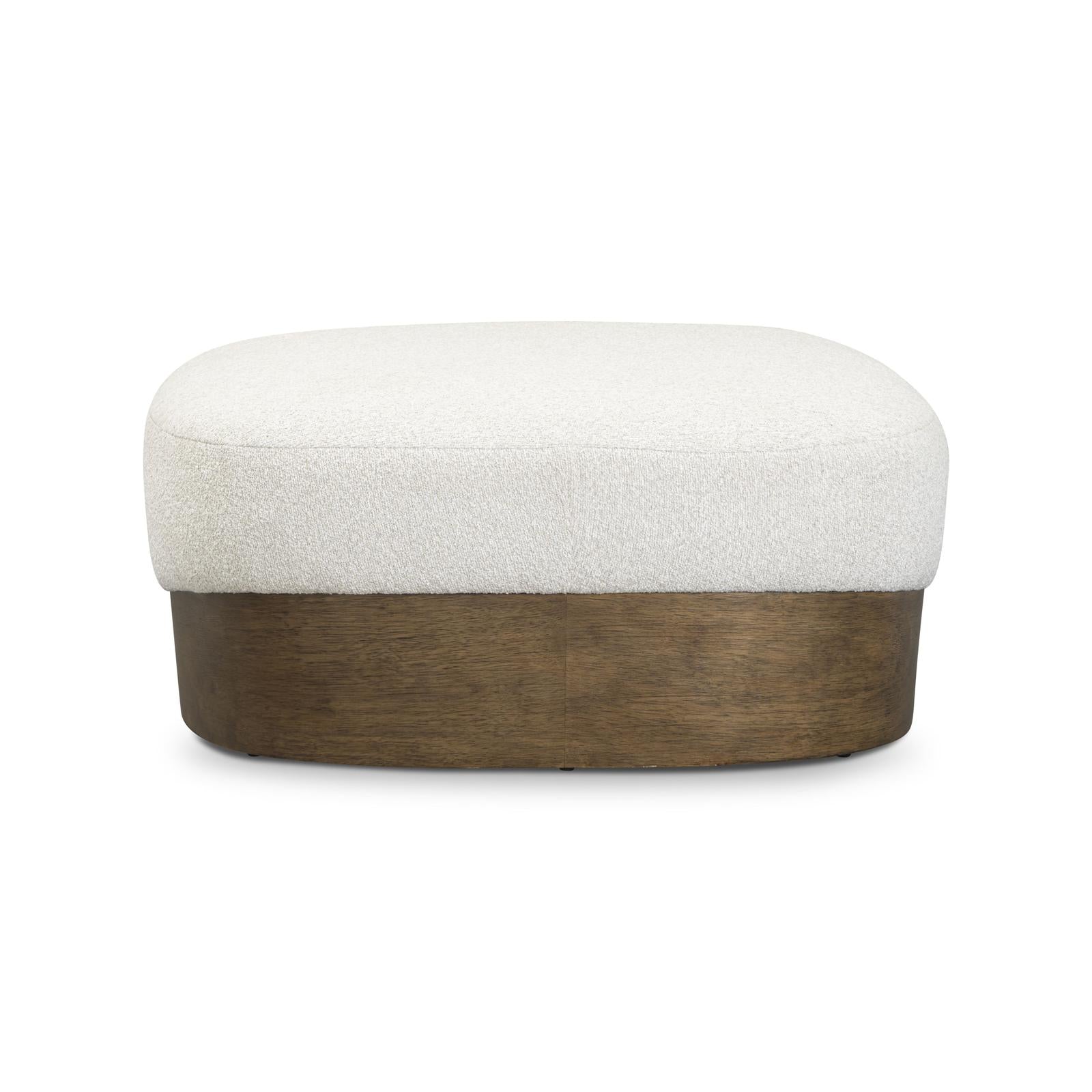 TOV Furniture Domina Boucle Ottoman