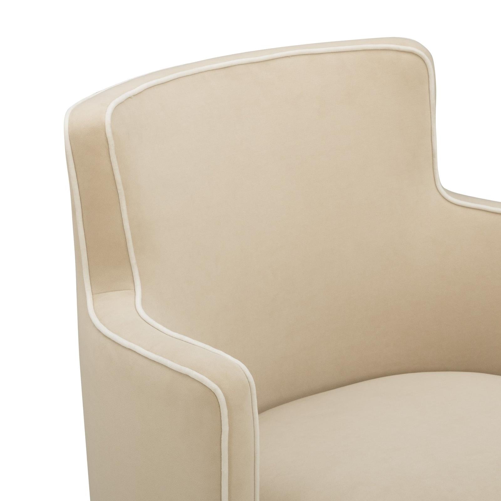 TOV Furniture Passe Tasseled Velvet Swivel Accent Chair