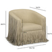 TOV Furniture Shag Me Swivel Chair