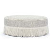 TOV Furniture Tassy Tasseled Round Ottoman