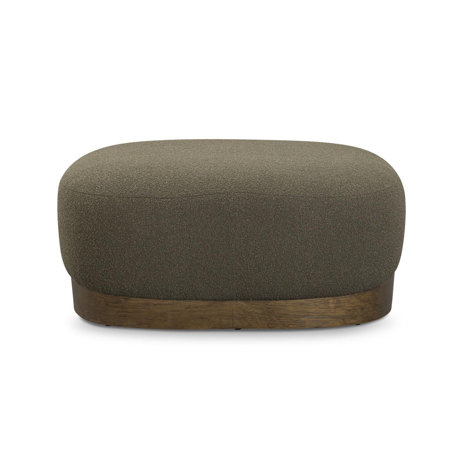 TOV Furniture Domina Boucle Ottoman